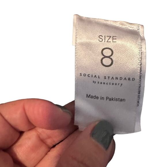 Sanctuary Dark Pink & Black Leopard Animal Print Ankle Skinny Jeans Women Sz 8 - Picture 13 of 13